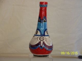Desimone Hand Made Painted Italian Art Pottery " Kitty Cat " Vase Signed &numbered