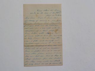 Civil War Letter 1864 Breastworks Weldon Railroad Rebels Petersburg Picket Line