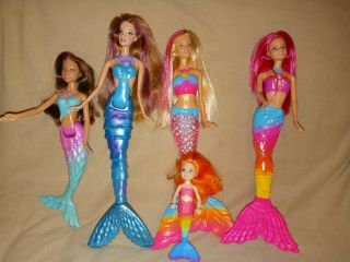 Mattel Barbie Dreamtopia Magical Mermaid Rainbow Lights,  Friends