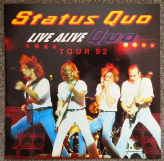 Tour Programme: Status Quo - Live Alive Quo (1992)