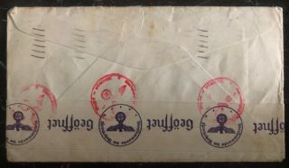 1940 Hopkins MN USA Airmail Censored Cover To Odense Denmark Occupied By Germany 2