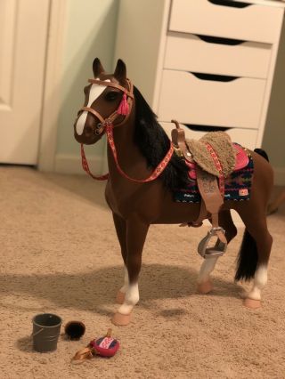 Our Generation Horse With Accessories For Our Generation Or American Girl Dolls