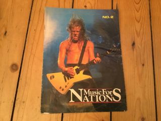 Music For Nations - Rare Brochure - Metallica Anthrax Exodus Gbh Agnostic Front