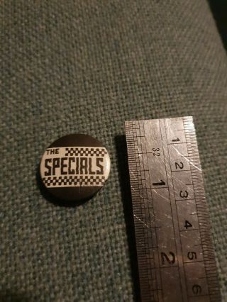 Rare Vintage Specials Pin Badge; 2 Tone,  Ska