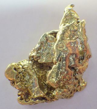 Gold Nugget Alaskan 7.  637 Grams Natural Placer Hope Creek High Purity