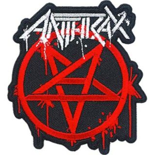 Anthrax - Patch - Embroidered - Iron On - Star Logo - Collector 