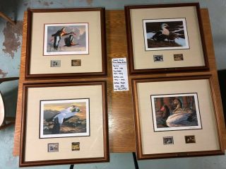 Four Federal Duck Stamp Print 1990 