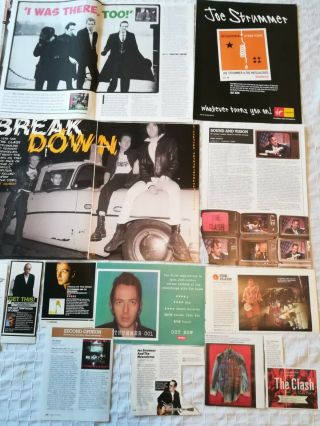 The Clash / Joe Strummer Uk Press Cuttings Clippings 1990s - 2010s Package 2