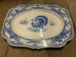 England Colonial Times Platter By Crown Ducal