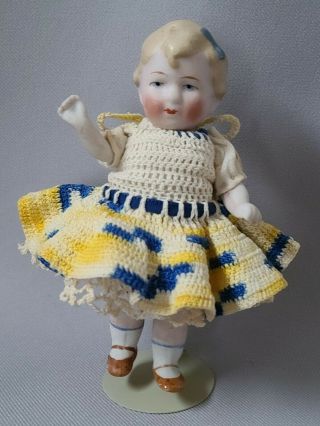 5 - 1/2 " Antique German Limbach All Bisque Girl