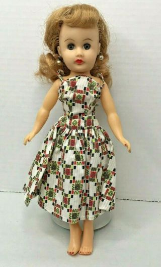 Vintage 10 " Miss Coty Circle " P " 1950s Fashion Doll With Outfit