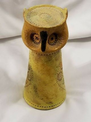 Mid Century Modern Italy Bitossi Rosenthal Netter Pottery Owl