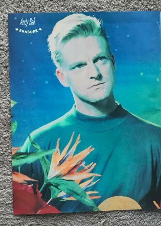 Andy Bell - 1989 Full Page Poster Erasure