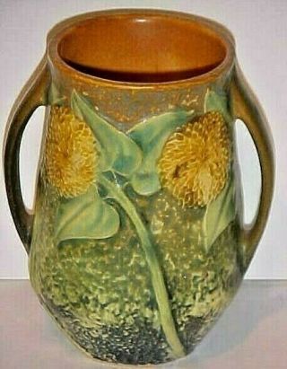 Roseville Pottery Sunflower Vase 512 - 5 Early 1930 