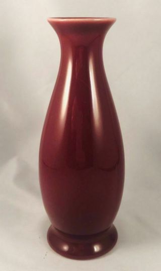 1922 Rookwood High Glaze Deep Plum Oxblood Maroon Vase 357f Xxii - N/r