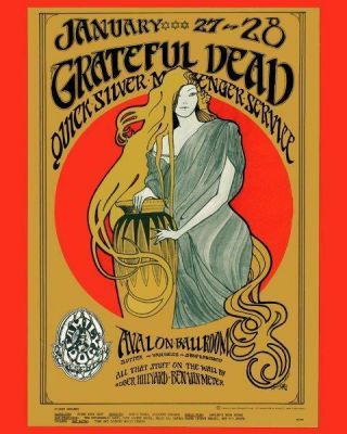 Grateful Dead Jerry Garcia Concert Poster 8 X 10 Glossy Photo Poster Print