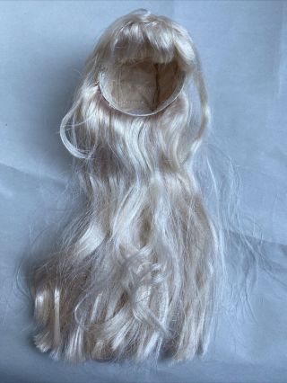 Tonner Wilde Imagination Ellowyne Long Blonde Doll Wig W/ Bangs,  Attachments