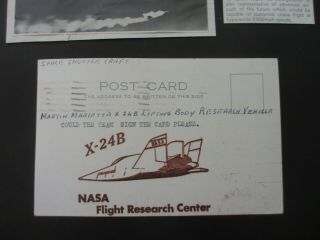 NASA X - 24 Flown Signed Pilot John Manke Edwards AFB CA Space Shuttle Test Flight 3
