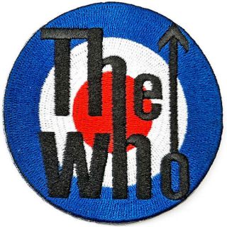 Official Licensed Merch Woven Iron - On Patch Mod Rock The Who Target Logo
