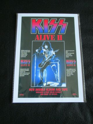 Kiss : Paul Stanley Alive 2 Promo : A4 Repo Poster