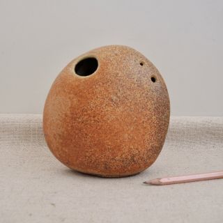 Tom Mcmillin Rock Vase Studio Pottery Weed Pot Signed California Ceramic Mcm Vtg