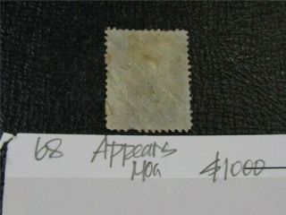 nystamps US Stamp 68 Appears OG H $1000 J8x1546 2