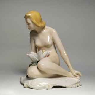 Karl Ens Volkstedt - Nude Woman with Water Lily 3