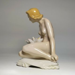 Karl Ens Volkstedt - Nude Woman with Water Lily 4