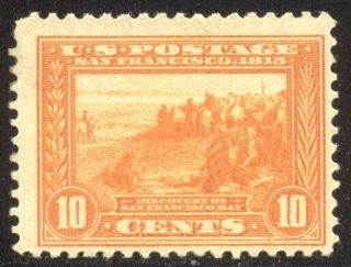 U.  S.  400a Nh - 1913 10c Pan - Pacific,  Orange ($390)