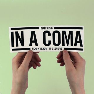The Smiths Lyric Sticker " Girlfriend In A Coma " Morrissey,  Strangeways Coupland
