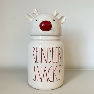 Rae Dunn Baby Reindeer Snacks Canister - Christmas 2020 Online Exclusive