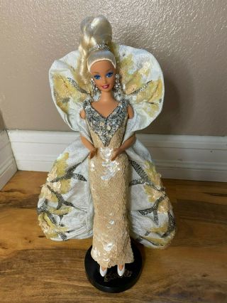 Platinum By Bob Mackie 1991 Barbie Doll,  With Display Case