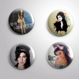 4 Amy Winehouse - Pinbacks Badge Button 25mm 1