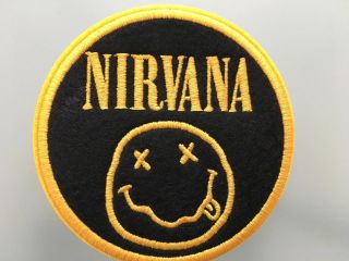 Nirvana Kurt Cobain Logo Patch - Embroidered Iron On Patch 3 "
