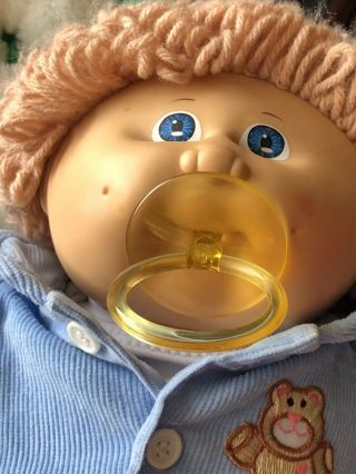 Vintage Cabbage Patch Kids 17” Boy Doll With Pacifier Corduroy Outfits 2