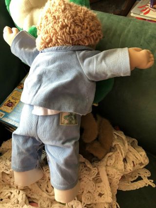 Vintage Cabbage Patch Kids 17” Boy Doll With Pacifier Corduroy Outfits 3