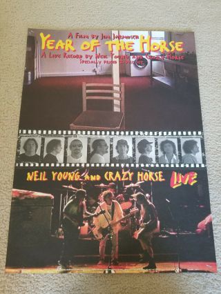 Neil Young Crazy Horse Live Year Of The Horse Store Promo Poster 24 " X 18 " R1216