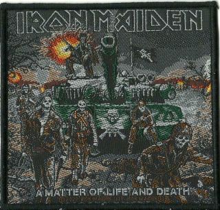 Iron Maiden A Matter Of Life & Death 2020 Woven Sew On Patch Tank
