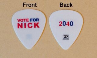 Nick Jonas Jonas Brothers Tour Guitar Pick Vote For Nick 2040