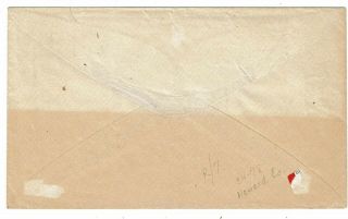 1850 ' s Oregon,  IA (DPO) manuscript cancel on 3c Nesbitt,  Helbock rarity 7 2