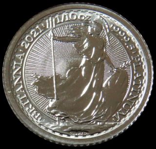 2021 Platinum Great Britain 1/10 Oz 10 Pounds Britannia Coin