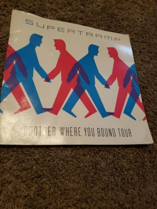 Supertramp 1985 Brother Where You Bound Tour Concert Program Book