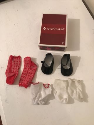 American Girl Molly Shoes And Socks Htf