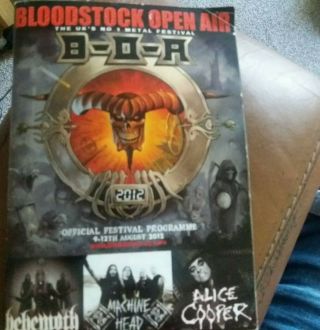 Bloodstock Open Air 2012 Festival Programme Signed By Dio Disciples