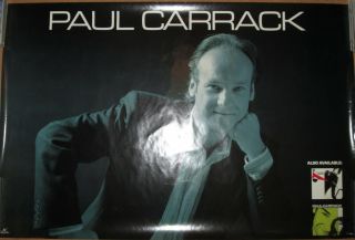 Paul Carrack 1989 Chrysalis Promotional Poster,  24x36,  Vg,  Squeeze,  Ace