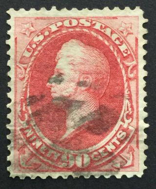 Us Stamp 155 90c Carmine With Pse Cert.  Scv $325