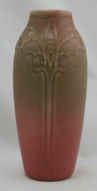 Rookwood Production 6.  5 " Vase 2115 Sara Sax Design Green/rose Glaze 1918