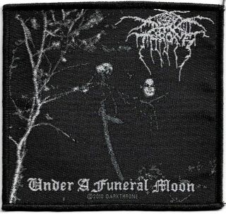 Official Merch Woven Sew - On Patch Heavy Metal Darkthrone Under A Funeral Moon