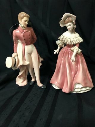 Victor And Musette - Vintage Florence Ceramics Figurines