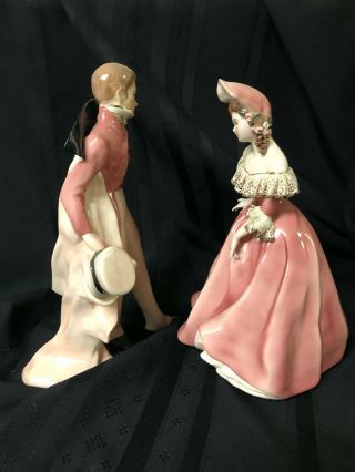 VICTOR AND MUSETTE - VINTAGE FLORENCE CERAMICS FIGURINES 2